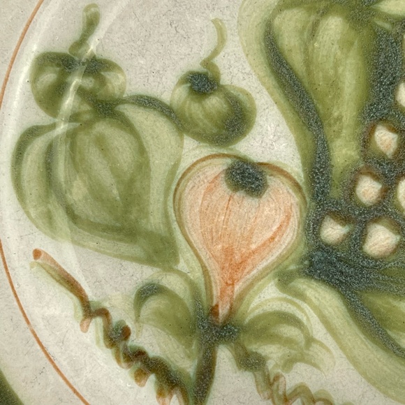 Vintage John B Taylor Ceramics Harvest 10” Dinner Plate Pear Grapes Louisville - Picture 2 of 11